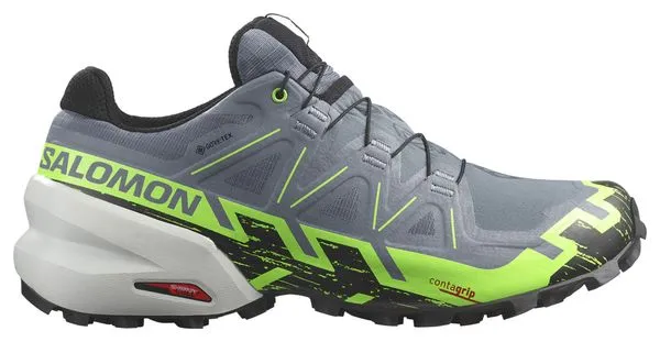 Salomon Speedcross 6 Gore-Tex Trail Shoes Grey/Green